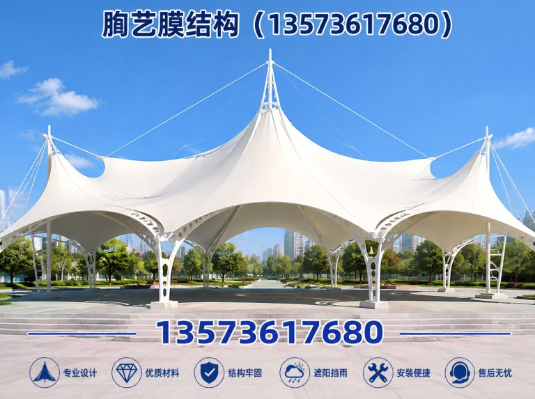 诸城市膜结构车棚展示图
